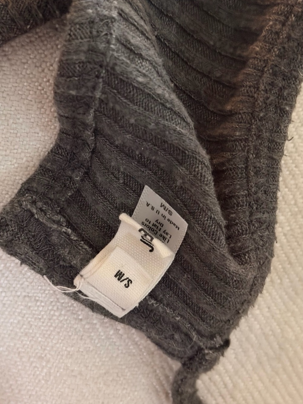 Joah Brown Ribbed Grey Bralette Top - Picture 3 of 5